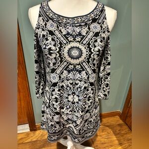 WHBM cold shoulder top tunic XS